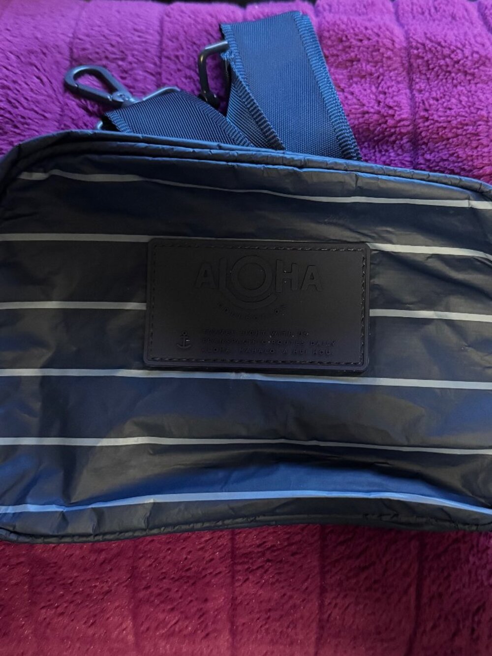 Brand New w/ Tags Aloha Collection Le Tour - Blue Pinstripe